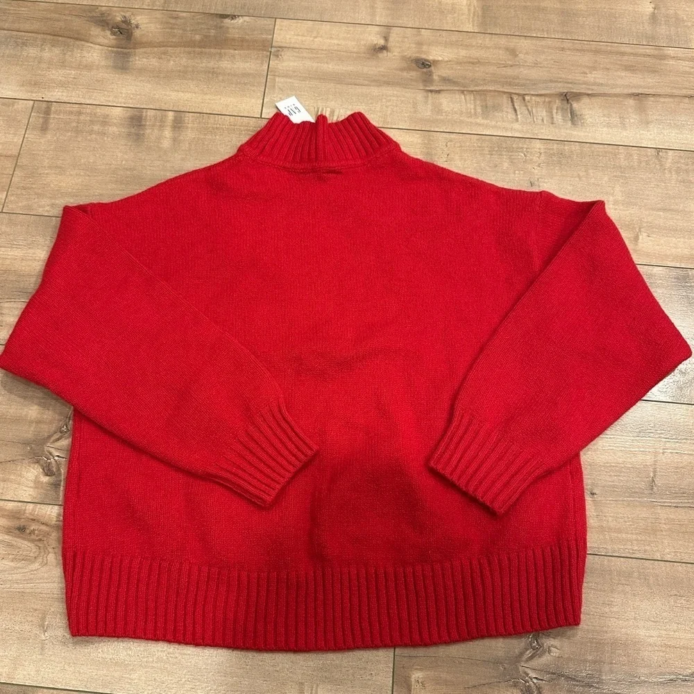 NWT GAP Kids Mock Turtleneck Sweater Red Sz XL (12)